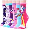 EBMORE Calzini Bambina Ragazza in Cotone Calze Unicorno Divertimento Fantasia Animale Calze Bambina 31-34 Regali Divertenti Bambina 8-10 anni(Unicorno-H,9-15 anni)