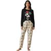 United Labels Disney Minnie Mouse Pigiama da donna - MM Pigiama a maniche lunghe con pantaloni nero/grigio, nero/grigio, M