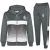 A2Z 4 Kids Bambini Ragazzi Ragazze Tute 3D Digital Due Tono Gradient Nuova Moda - T.S 307 Steel Grey 9-10