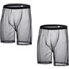 ZUOLAIYIN - Boxer da uomo, slip vedo-non-vedo, biancheria intima traspirante, rete morbida, sexy e trasparente, XL