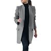 Uwdiohq Cappotto Morbido da Donna Manica Lunga Peloso Aperto Tasca Frontale Cardigan Giacca Cappotto Lungo con Bottoni Solidi Giacconi Invernali Firmati Giubbotto Donna Ecopelle Nero