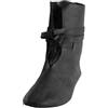 Genérico Stivali Medievali in Pelle PU Retrò Donne Uomini Cavaliere Pirata Costume Caviglia Corto Stivali Fondo Piatto Scarpe Gotiche Bendaggio Cosplay Festa di Carnevale, 02 nero, 42