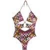 YAMAMAY - Costume da Bagno Intero Senza Ferretto, con Imbottitura Removibile, Donna, Kaya, Multicolore, Stampato