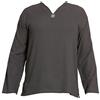 PANASIAM Camicia Estiva Uomo - Camicia in Cotone Senza Collo - 100% Cotone | Camicia da pescatore, traspirante, manica corta & lunga, asciugatura rapida, con o senza bottone, estate & tempo libero