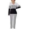 HAOLEI Completo Donna Morbida Da Casa Invernale Maglia e Pantaloni Caldo Loungewear Curvy Sportiva Completo Lana Cotone Casual Elegante da Ginnastica e Casa