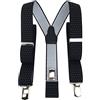 TigerTie - Bretelle unisex a Y con 3 clip molto robuste, a pois, lavorazione di alta qualità, larghezza 35 mm