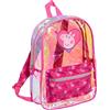 Peppa Pig Zaino da nuoto per ragazze, trasparente, lavabile, rosa, Taglia unica