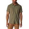 Columbia Silver Ridge™ Utility Lite, Camicia Manica Corta da Escursionismo Uomo (IT, Testo, L, Regular, Regular, Stone Green)