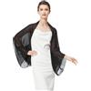 BEAUTELICATE Scialle Coprispalle Elegante Donna Stola Chiffon Cape Estivo per Abito Sposa Damigella Cerimonia Matrimonio Serata