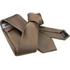 Avantgarde - Cravatta Slim Tinta Unita Made in Italy Colori Cravattino Skinny Tie, Colore: Fango, 4 CM in punta
