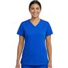 B-well ANGELICA - Tunica medica da donna con scollo a V, tasche funzionali, traspirante e di facile manutenzione, abbigliamento professionale per clinica e studio medico, blu royal, 4X-Large