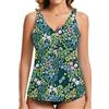 WOWENY Tankini da donna con effetto snellente, parte superiore singola (solo top tankini, costume da bagno sportivo con coppe, top da nuoto ad asciugatura rapida, abbigliamento da spiaggia, S