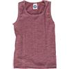 Cosilana, Camicia ascella/top, 45% cotone KBA 35% lana kbT, 20% seta (rosso vino mélange