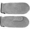 fiebig Mitten in pura lana con bordo in pelle | Guanto in lana fine per uomo e donna | Muffola In molti colori e dimensioni