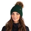 Vivisence Cappello Invernale da Donna con Pompon Realizzato in Filato Morbido E Caldo con Fodera Interna in Pile Antistatico vestibilità Comoda Ideale per l'inverno
