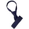 Allegra K Cravatta lavorata a maglia cravatta quadrata tinta unita casuale skinny cravatte uomo, blu navy, Taglia unica