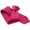 Avantgarde - Cravatta Slim Tinta Unita Made in Italy Colori Cravattino Skinny Tie, Colore: Ciclamino, 6 CM in punta