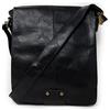 Emila Borsa tracolla nera uomo ecopelle grande messenger da ragazzo postino vintage Ufficio cartella per documenti portadocumenti sportiva porta libri viaggio con zip per università scuola Nero