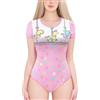 LittleForBig Pagliaccetto di seta Onesie Pigiama Body - Piccolo Circo pagliaccetto Body