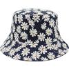YAMEIZE Trendy Fiore Cappello per - Donna Uomo Double Side Pescatore Cappello da Pescatore Reversibile Sole Floreale Beach Party All'aperto