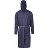 SaRani Accappatoio Vingi Lisbona Uomo Donna Unisex Con Cappuccio Cotone Microspugna Tinta Unita (M/L, Grigio)