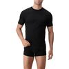 CAGI 6 Manica Corta Intimo Uomo T-Shirt Girocollo Cotone Pettinato 1306 5306 Nero TG. 4