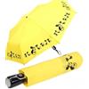 Doppler Mini ombrello tascabile on-to automatico Cats, giallo, 98 cm