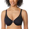DELIMIRA Donna Reggiseno Aperto Davanti Racerback | Senza Imbottitura, con Ferretto, Coppa Completa, Taglie Forti