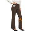 Desol Pantaloni da lavoro da donna foderati in pile per l'inverno, impermeabili, termici, con 4 tasche, pantaloni per il freddo
