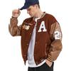 Covisoty Giacca Uomo da Baseball Varsity Jacket Vintage Cappotto Unisex Ricamo Motociclista Giubbotto Molla Invernale Autunnale