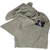 Calvin Klein Sciarpa CK calda lana e chasmire articolo ZM0ZM01700 EO BASIC KNIT SC cm.190 x 41 (circa), PKH Mid grey heather, UNICA - ONE SIZE