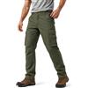 ZITY Pantaloni Cargo Uomo Tattici Ripstop con Multi Tasche, Pantaloni Outdoor da Lavoro Resistenti per Trekking Escursionismo e Uso Quotidiano Verde Oliva