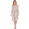 e.Femme® Ana 1162 - Camicia da notte da donna con maniche 7/8, 100% cotone, 48