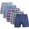 Merking Boxer Uomo Cotone Biologico 100% Fantasia Tessuto Mutande a Pantaloncino Intimo Comodi Leggeri e Traspiranti Confezione da 3/4/5