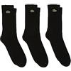 Lacoste Sport RA4182, calze Uomo, Noir/Noir-Noir, 35/38