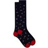 Gallo Calze lunghe donna blu fantasia mix natalizio