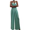 Minetom Jumpsuit da Donna Elegante Pizzo Tinta Unita Playsuit Tuta Cerimonia Cocktail Overall Monopezzi Tutine