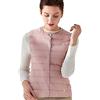 Peuignao Piumino Smanicato Donna Gilet Leggero Corto Imbottito Piume Corti Giubbotto Giacca Senza Maniche Invernali Taglie Forti Rosa M