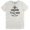 WARTSHIRT Maglietta Reparti D'Assalto Sorridendo Vò alla Morte Teschio con Pugnale Arditi T-Shirt (Dirty White, M)