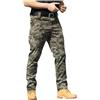 VaiKanhai Pantaloni termici da uomo invernali foderati cargo, pantaloni cargo da uomo con tasche, stretch ripstop, pantaloni da jogging solidi pantaloni cargo da uomo rossi, Mimetico, M