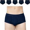 SES Mutande da uomo a costine sottili, taglia S-4XL, 5 pezzi, 100% cotone, resistente alla cottura, apertura e fascia morbida