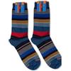 Gallo Calze corte fantasia righe multicolor AP103415 jeans/biscotto