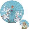 usefulbeauty Ombrello Giapponese - Parasole Impermeabile Artigianale 81 Cm con Fiori di Prugno | Tessuto Seta Antivento Costumi Cosplay per Eventi Matrimonio e Danza