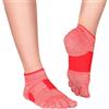 Knitido+ Umi Calze con dita antiscivolo per Pilates, yoga e danza, Misura:35-38, Colore:rosso (45)
