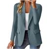 Generic Blazer, giacca da donna a maniche lunghe, elegante, con un bottone, da lavoro, da lavoro, da lavoro, da lavoro, da lavoro, da lavoro, aperto, sottile, tinta unita, casual, da mezza stagione