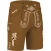 Steigenhöfer Manufaktur Moritz - Pantaloncini da uomo Trachten Pantaloni della tuta, look Lederhosen - Abiti da uomo per Oktoberfest