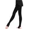 MWAHJU 2 paia di collant da danza classica con staffa, calze for donne e ragazze, ginnastica for pattinaggio Per Ragazze Donne(Color 2,XL height 140-160cm)