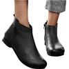 Kobilee Stivaletti Donna Bassi Morbidi Autunnali Invernali Chunky Anfibi con Tacco Eleganti Stringati Cowboy Stivali Calzino Stivaletti Pelle Scamosciati Comode Ankle Chelsea Boots