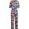 RUNQHUI Tutina con cerniera posteriore da donna, adulto, anziani, alzheimer, tuta stampata a maniche corte, pigiama sanitario, Blu marino, M
