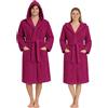 Nada Home Accappatoio Unisex in Spugna 100% Cotone 400 gr con Cappuccio - Morbido e Assorbente, con Cintura, Tasche e Appendino - Uomo Donna Adulto